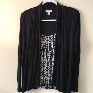 Charter Club cardigan w attached tank